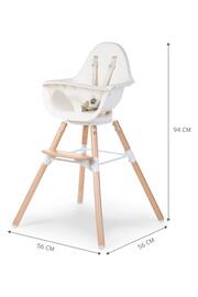 Childhome White Evolu One 80° High Chair White - Image 8 of 10