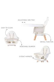 Childhome White Evolu One 80° High Chair White - Image 9 of 10