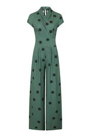 HotSquash Green Jersey Wide Leg Jumpsuit - Image 5 of 5