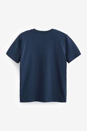 Navy Football Short Sleeve Graphic T-Shirt (3-16yrs) - Image 2 of 3