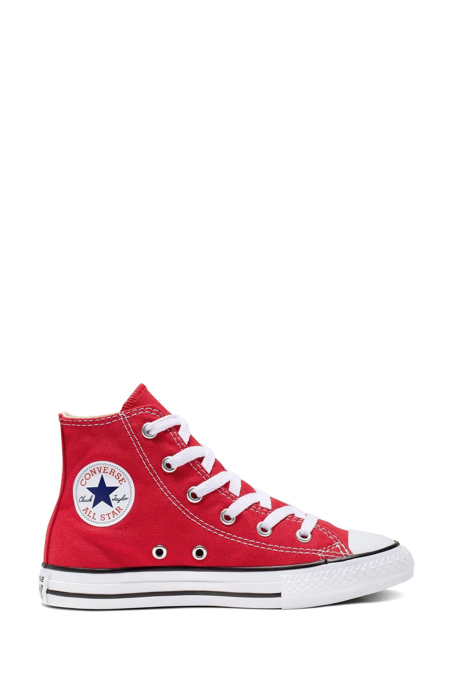 Converse Red Chuck Taylor High Top Junior Trainers