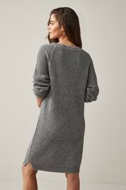 NOISY MAY Grey Long Sleeve Jumper Dress - Image 2 of 5