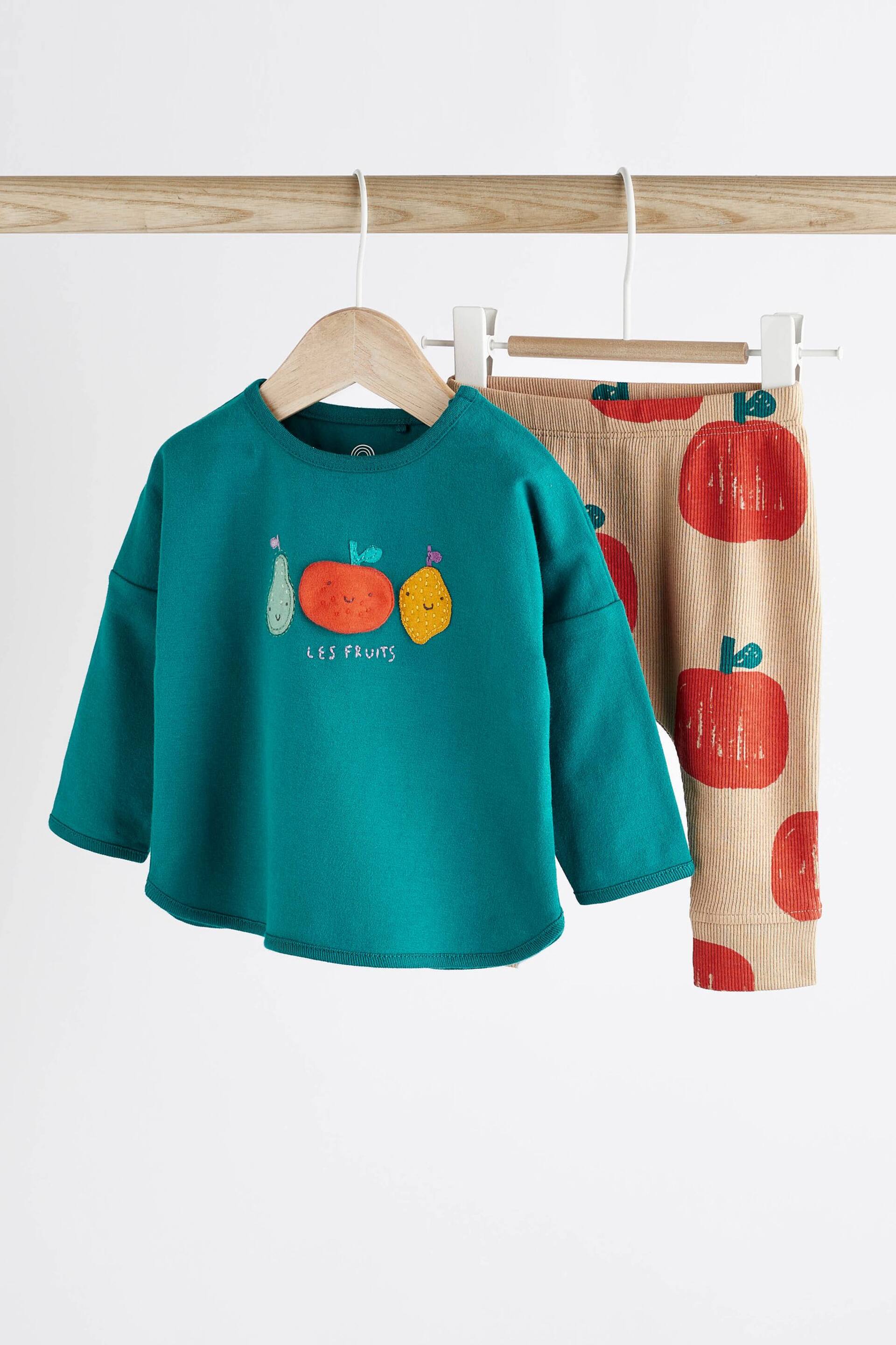 Bright Fruits Baby T-Shirt And Leggings 2 Piece Set - Image 1 of 8