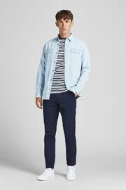 JACK & JONES Blue Slim Fit Chino Trousers - Image 2 of 8