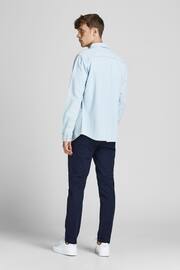 JACK & JONES Blue Slim Fit Chino Trousers - Image 3 of 8