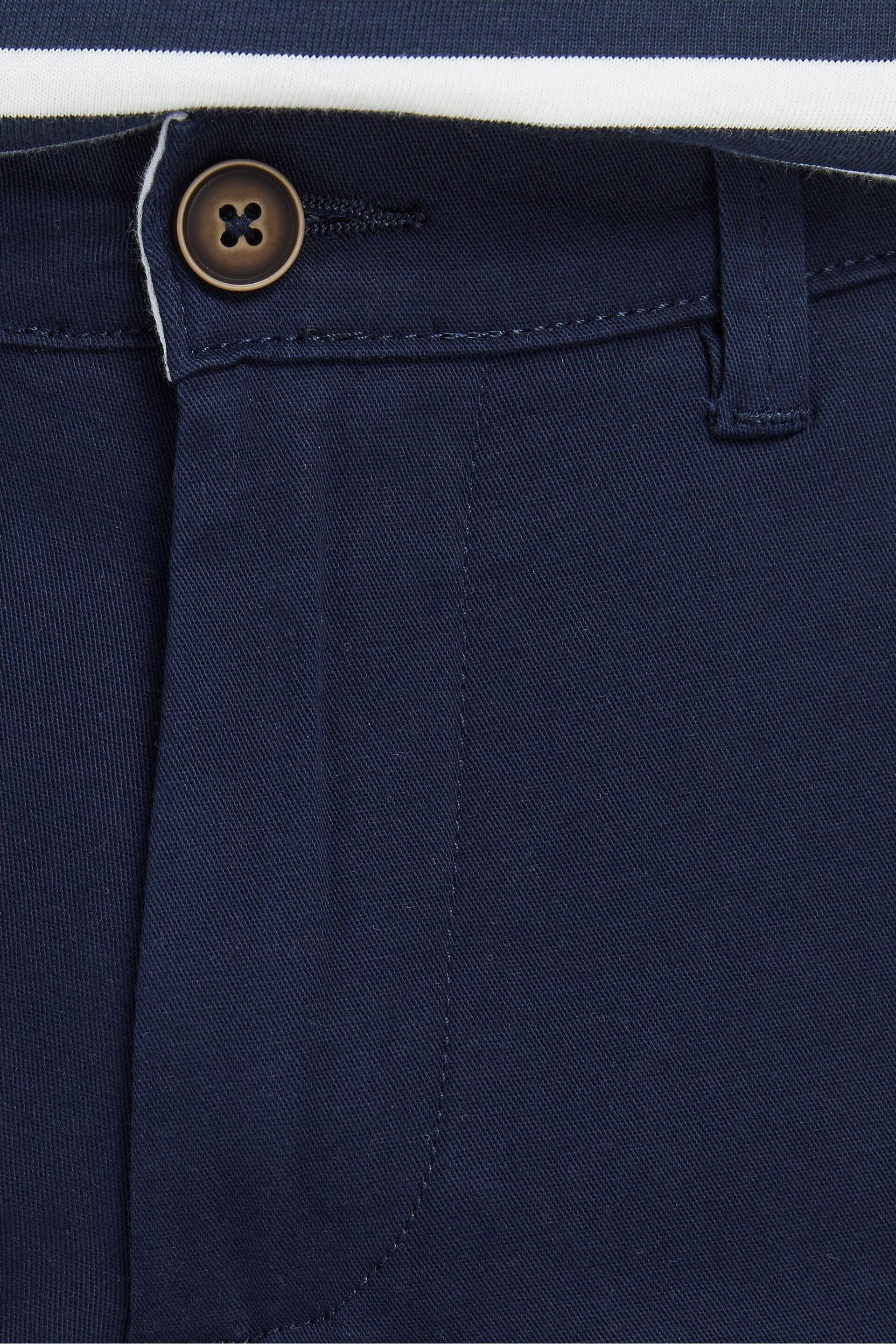 JACK & JONES Blue Slim Fit Chino Trousers - Image 7 of 8