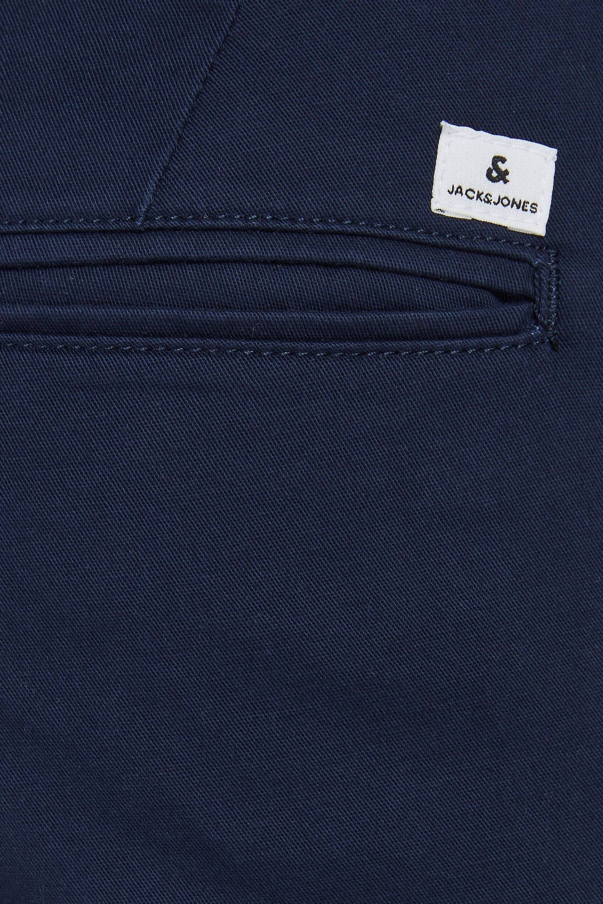 JACK & JONES Blue Slim Fit Chino Trousers - Image 8 of 8