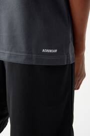 adidas Black Regular Fit Sportswear Train Essentials Aeroready Logo T-Shirt - Image 4 of 9