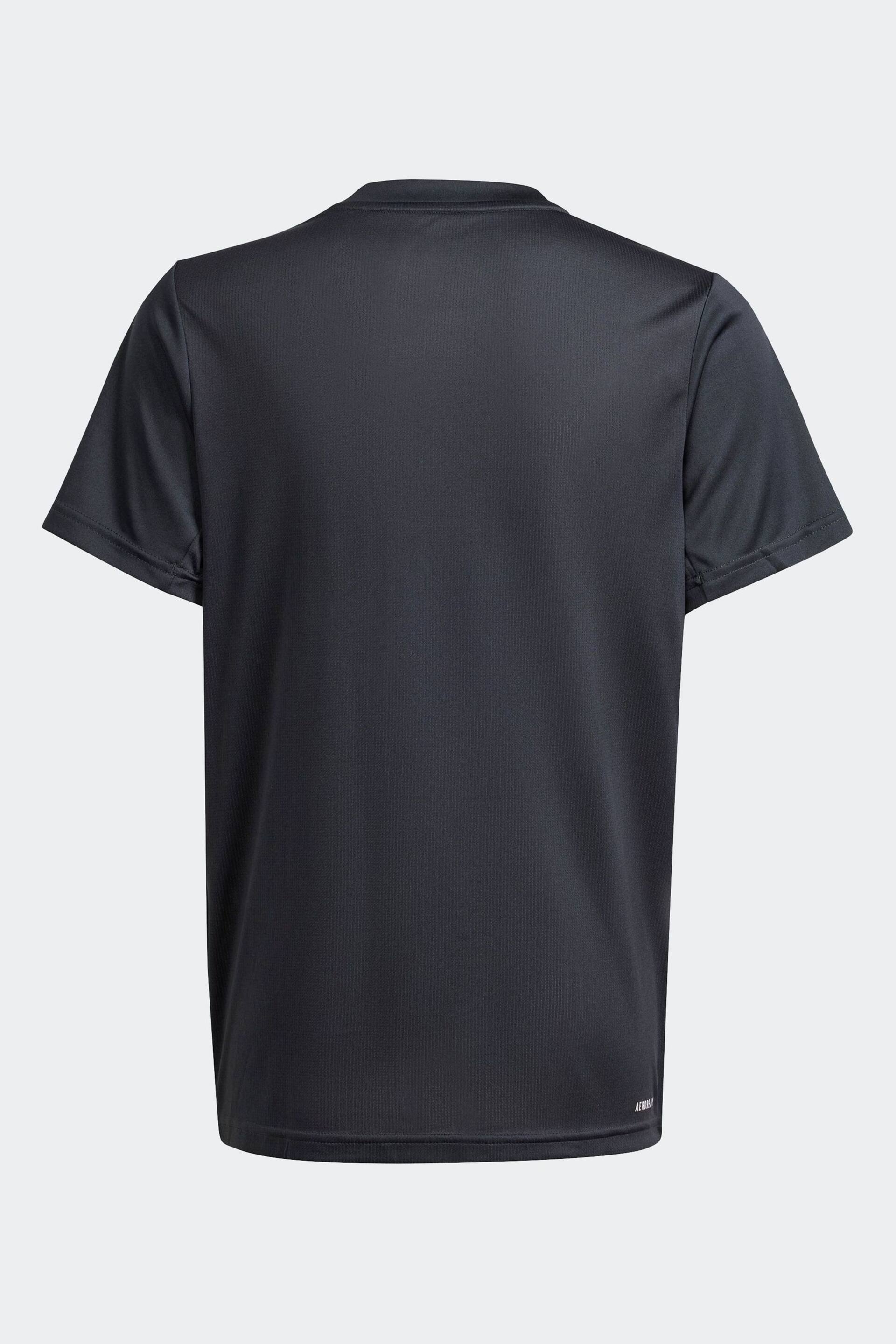 adidas Black Regular Fit Sportswear Train Essentials Aeroready Logo T-Shirt - Image 6 of 9