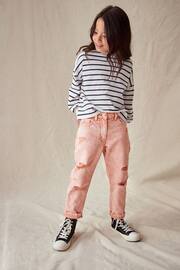 Apricot Wash Distressed Mom Jeans (3-16yrs) - Image 1 of 9