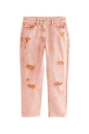 Apricot Wash Distressed Mom Jeans (3-16yrs) - Image 7 of 9