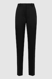 Reiss Black Alia Slim Fit Satin Stripe Suit Trousers - Image 2 of 5