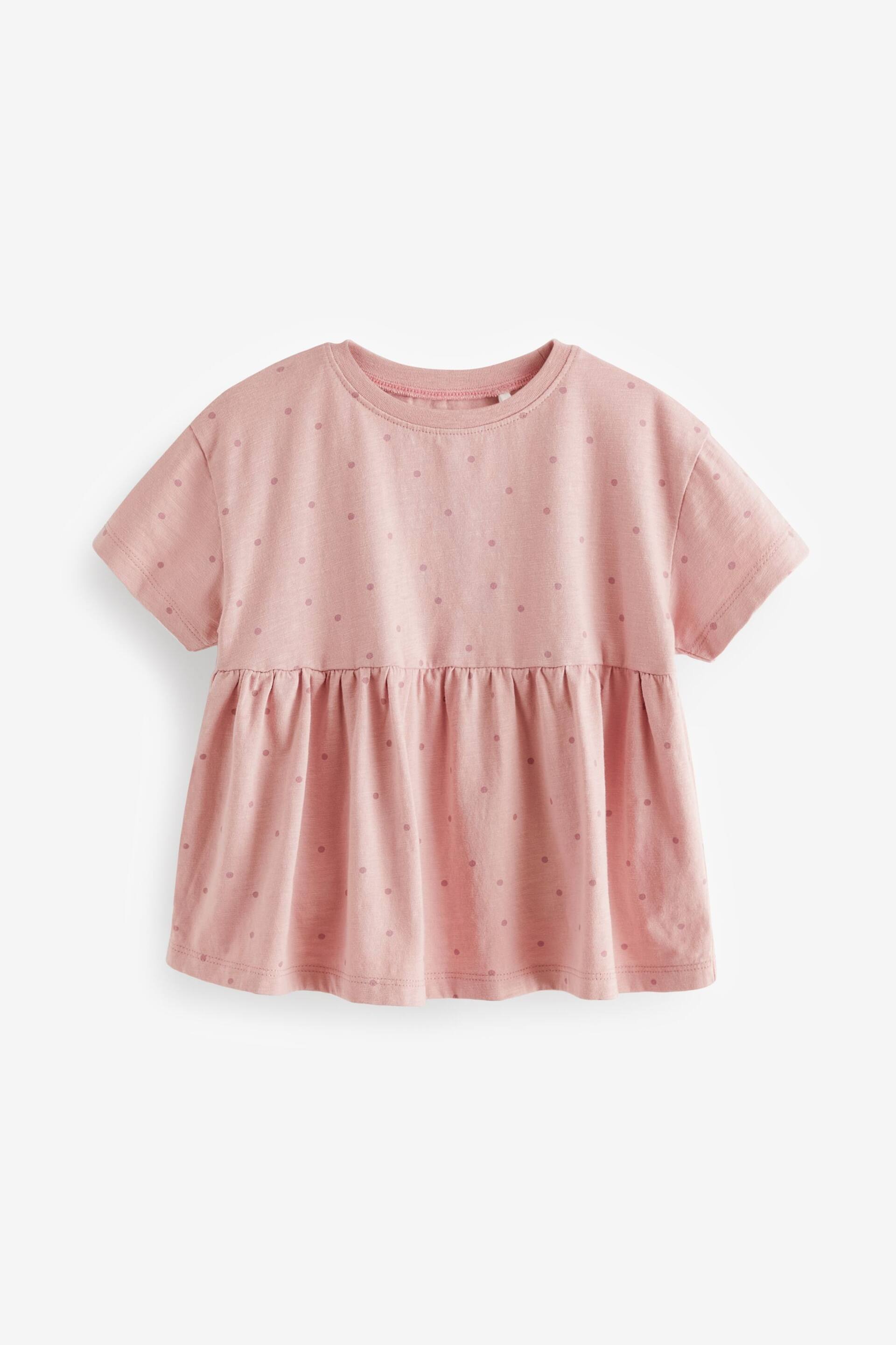Pink Spot Short Sleeve Empire T-Shirt (3mths-7yrs) - Image 5 of 7