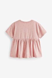 Pink Spot Short Sleeve Empire T-Shirt (3mths-7yrs) - Image 6 of 7
