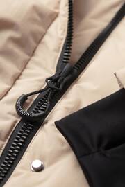 Superdry Grey Hooded Longline Puffer Jacket - Image 6 of 6