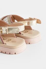 Baker by Ted Baker Girls Woven and Metallic Wedge Sandals - Image 5 of 6