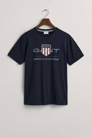 GANT Blue Archive Shield Logo T-Shirt - Image 5 of 5