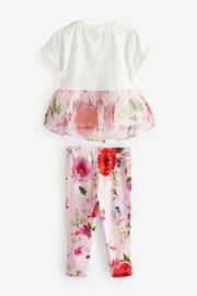 Baker by Ted Baker Organza Peplum T-Shirt and Legging Set - Image 9 of 12