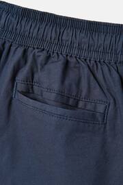 Joules Quayside Navy & Pink Elastic Waist Chino Shorts - Image 4 of 5