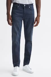 Reiss Indigo Littleton Slim Fit Mid Rise Jeans - Image 1 of 5