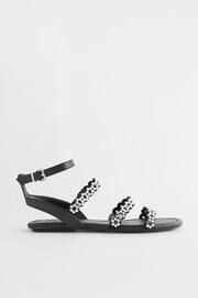 Black Regular/Wide Fit Forever Comfort® Studded Detail Sandals - Image 6 of 10