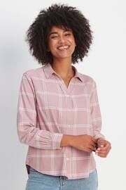 Tog 24 Pink Faded Check Rianne Flannel Shirt - Image 1 of 7