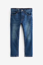 Blue Skinny Fit Cotton Rich Stretch Jeans (3-17yrs) - Image 1 of 3