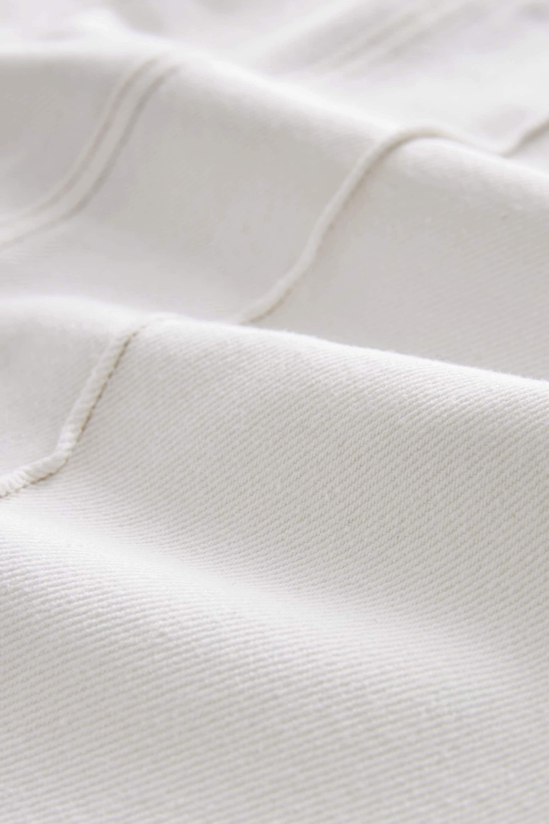 Ecru White Premium Denim Maxi Skirt - Image 9 of 9