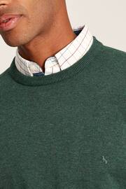 Joules Jarvis Green Cotton Crew Neck Jumper - Image 5 of 6