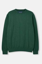 Joules Jarvis Green Cotton Crew Neck Jumper - Image 6 of 6