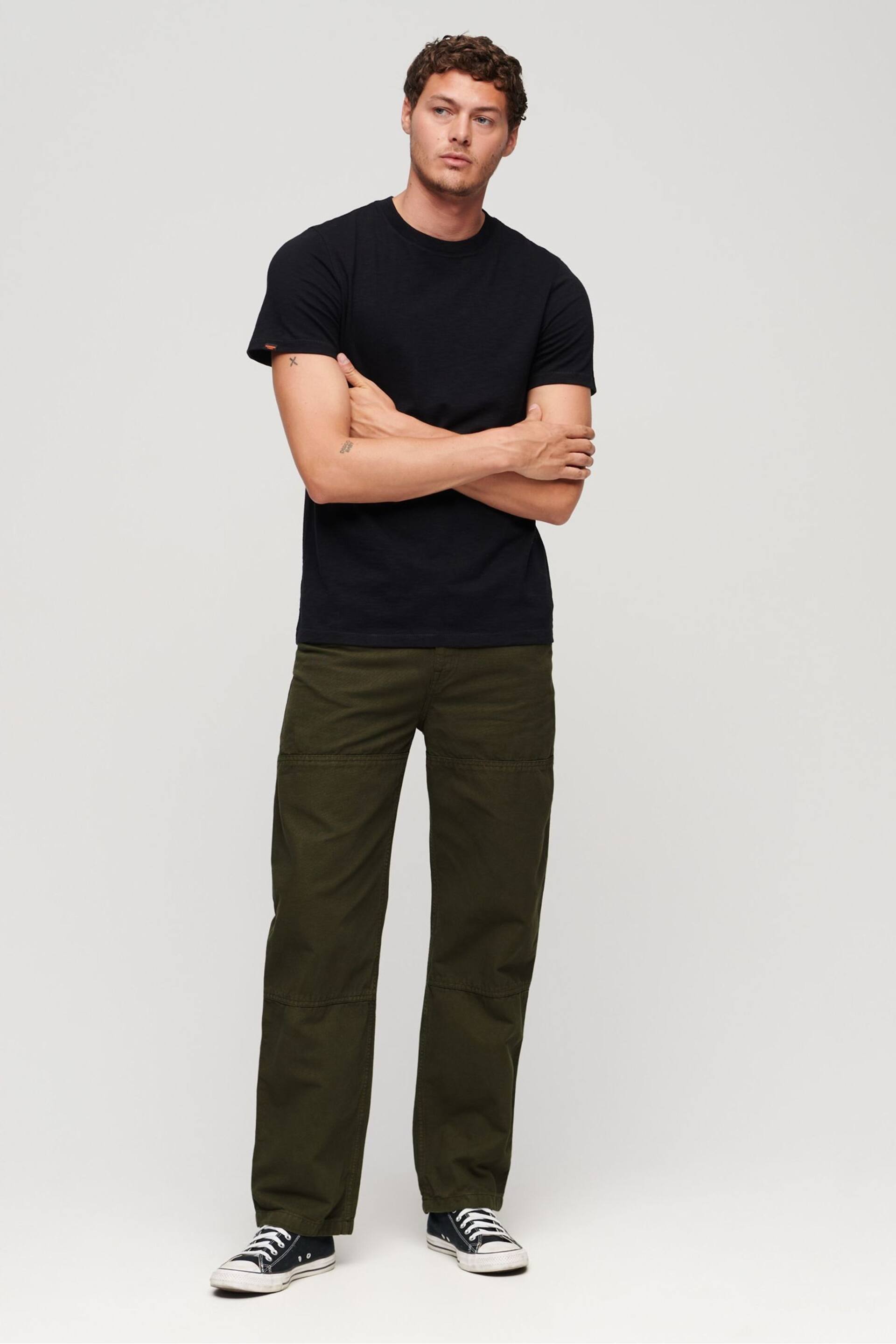 Superdry Green Carpenter Trousers - Image 3 of 7