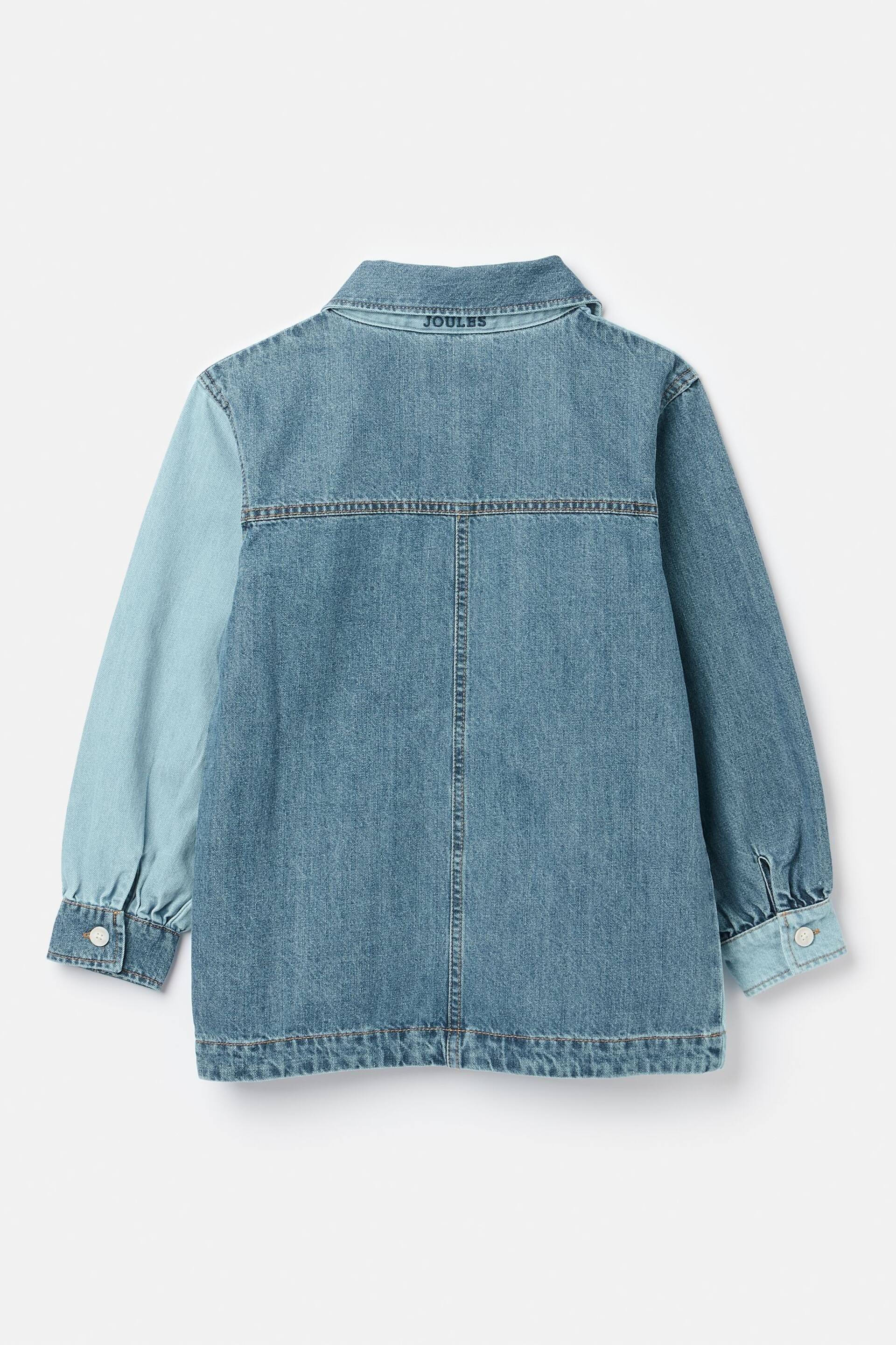 Joules Darley Blue Hotch Potch Denim Chore Jacket - Image 2 of 5