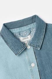 Joules Darley Blue Hotch Potch Denim Chore Jacket - Image 3 of 5