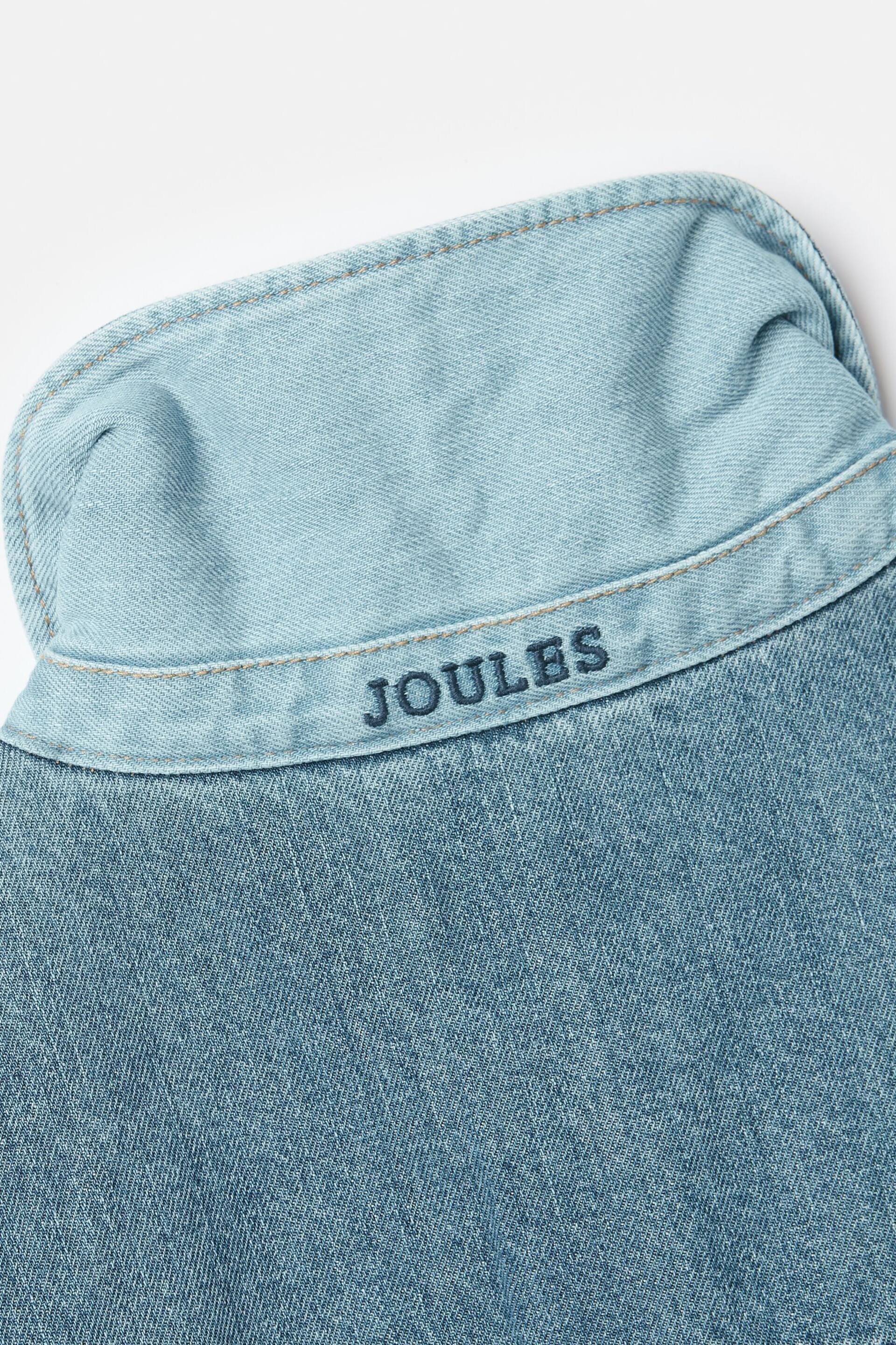 Joules Darley Blue Hotch Potch Denim Chore Jacket - Image 4 of 5