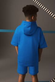 Cobalt Blue Short Sleeve Hoodie and Shorts Set (3-16yrs) - Image 2 of 6