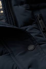 Superdry Blue Fuji Hooded Mid Length Puffer Jacket - Image 7 of 7