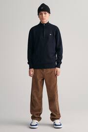 GANT Shield Logo Cotton Half Zip Jumper - Image 2 of 5