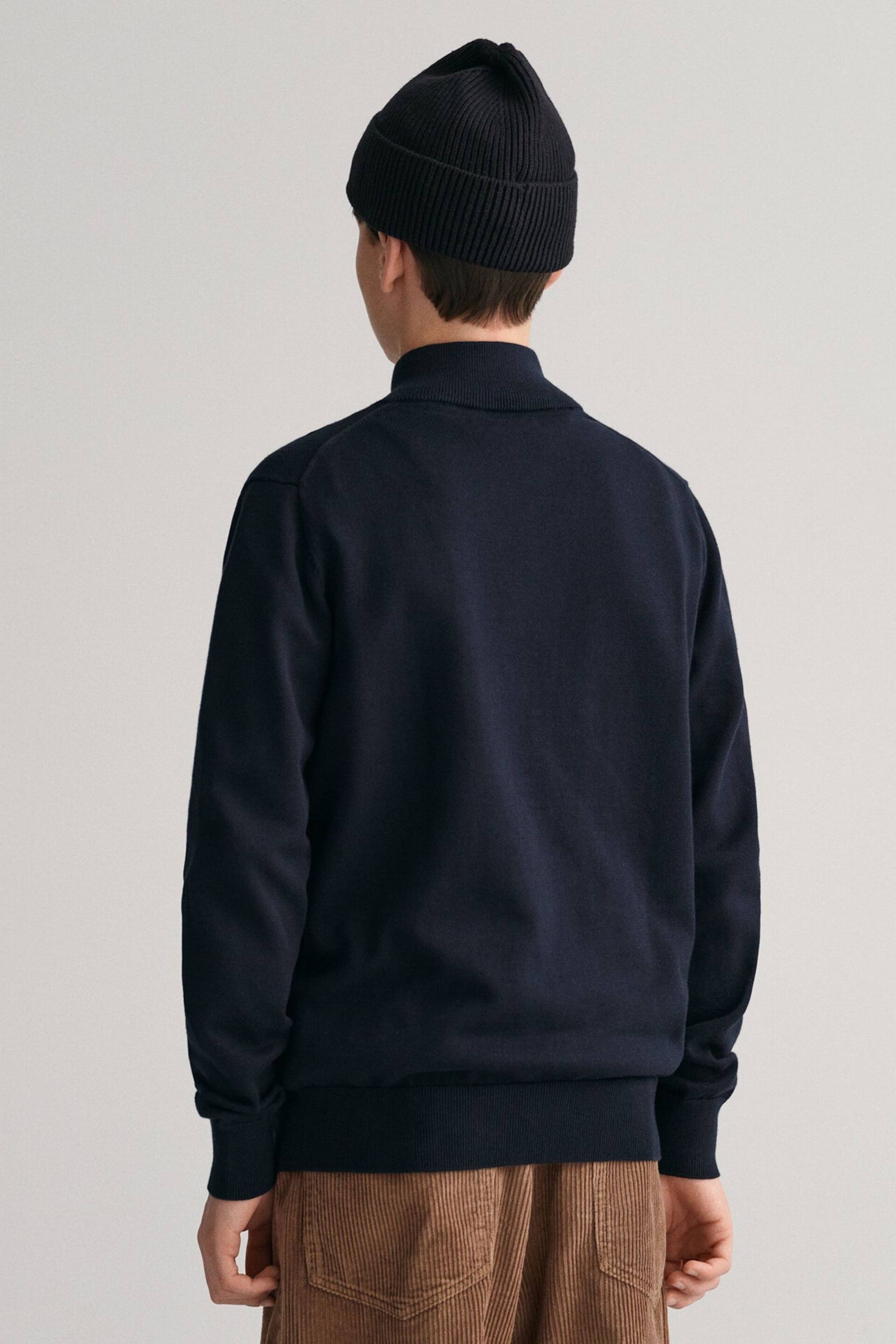 GANT Shield Logo Cotton Half Zip Jumper - Image 2 of 5