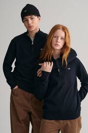 GANT Shield Logo Cotton Half Zip Jumper - Image 3 of 5