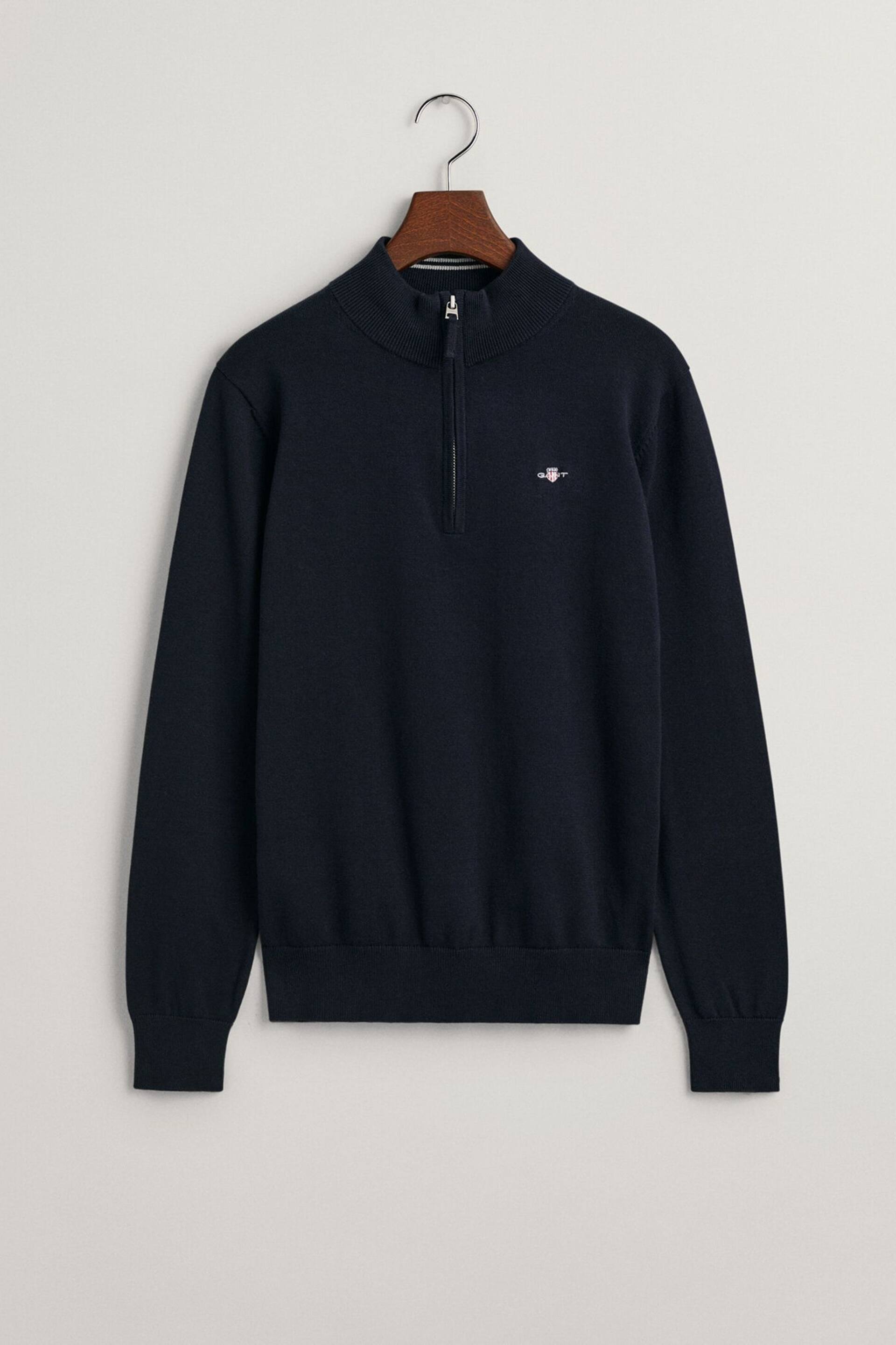 GANT Shield Logo Cotton Half Zip Jumper - Image 5 of 5