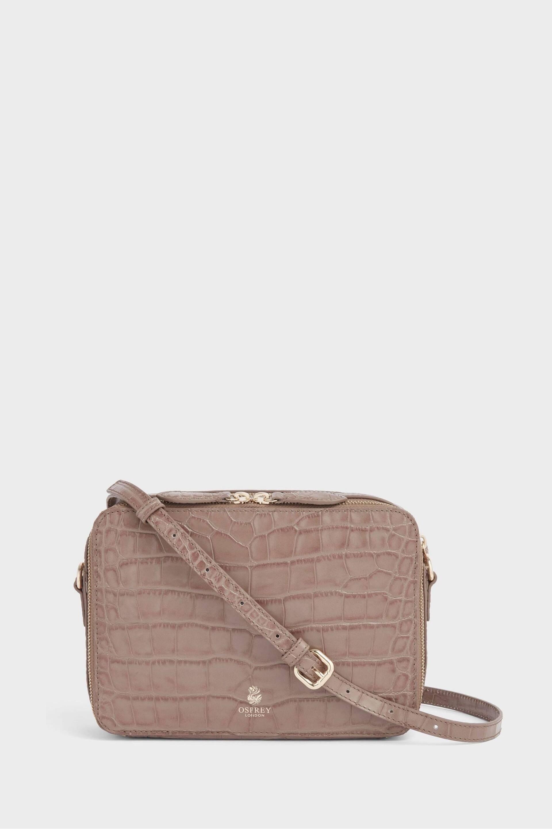 OSPREY LONDON The Wentworth Italian Leather Brown Cross-Body Bag - Image 1 of 5