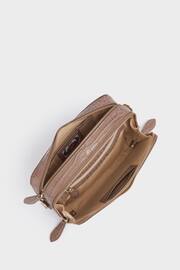 OSPREY LONDON The Wentworth Italian Leather Brown Cross-Body Bag - Image 3 of 5