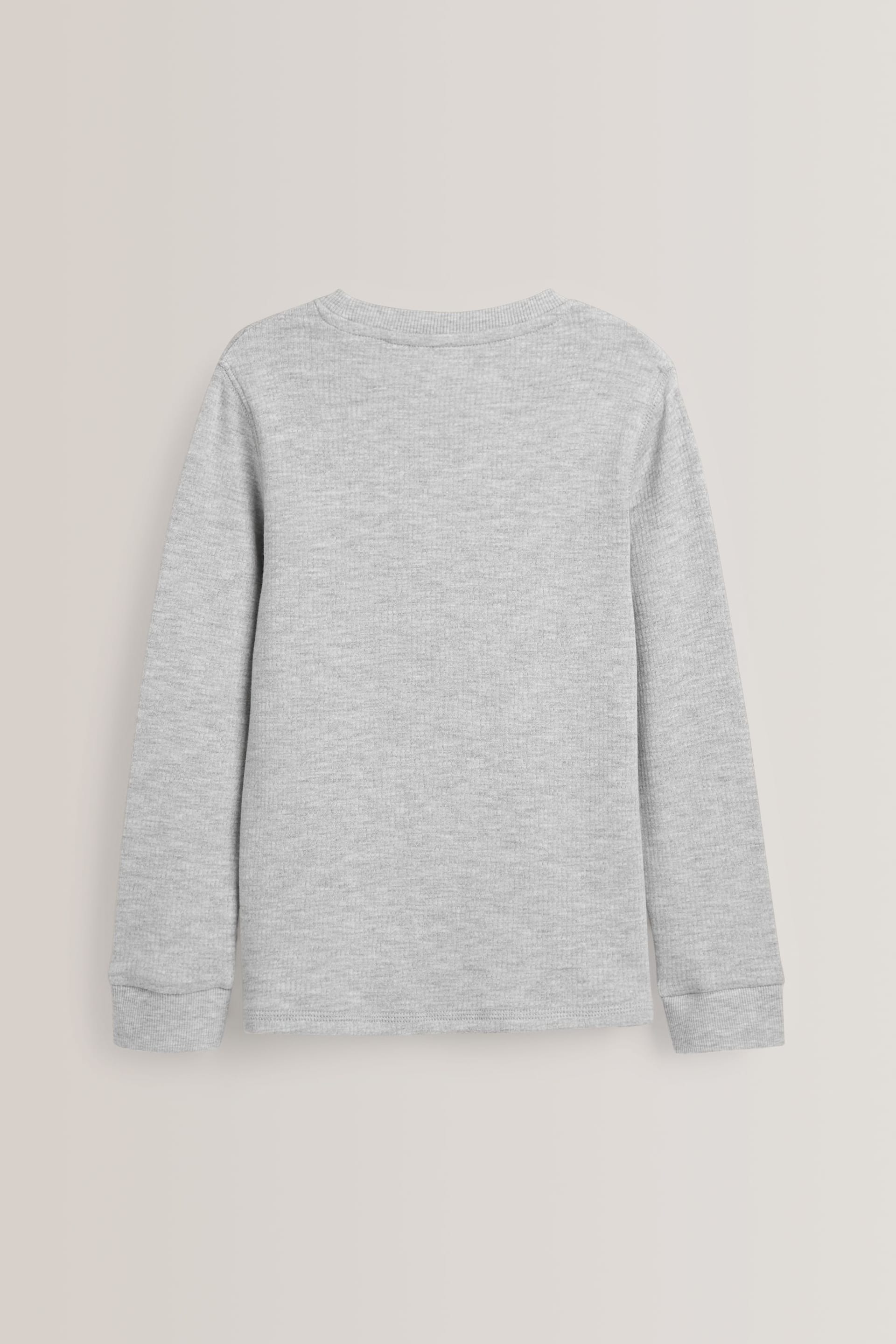 Grey/White Long Sleeve Thermal Tops 2 Pack (2-16yrs) - Image 3 of 5