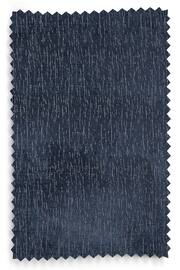 Navy Blue Next Heavyweight Chenille Eyelet Lined Curtains - Image 6 of 6