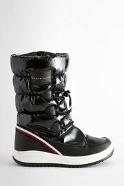Tommy Hilfiger Kids Black Snow Boots - Image 1 of 4
