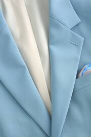 Light Blue Tailored Fit Motionflex Stretch Suit: Jacket - Image 7 of 9