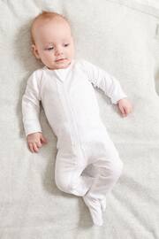 Purebaby Pink 2 Pack Zip Growsuit - Image 5 of 6