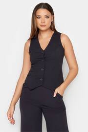 Long Tall Sally Black Scuba Waistcoat - Image 1 of 5