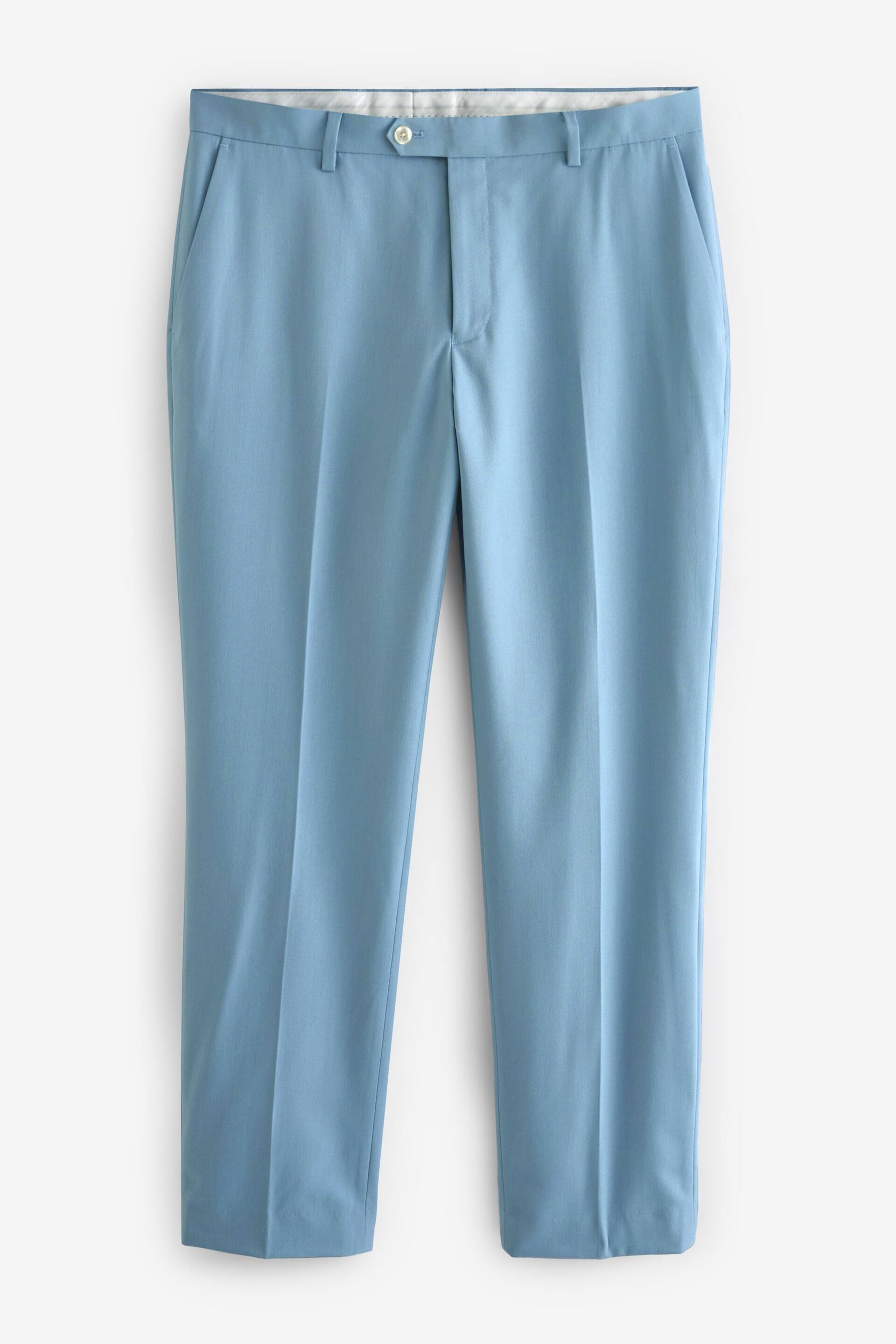 Light Blue Tailored Fit Motionflex Stretch Suit: Trousers - Image 5 of 8