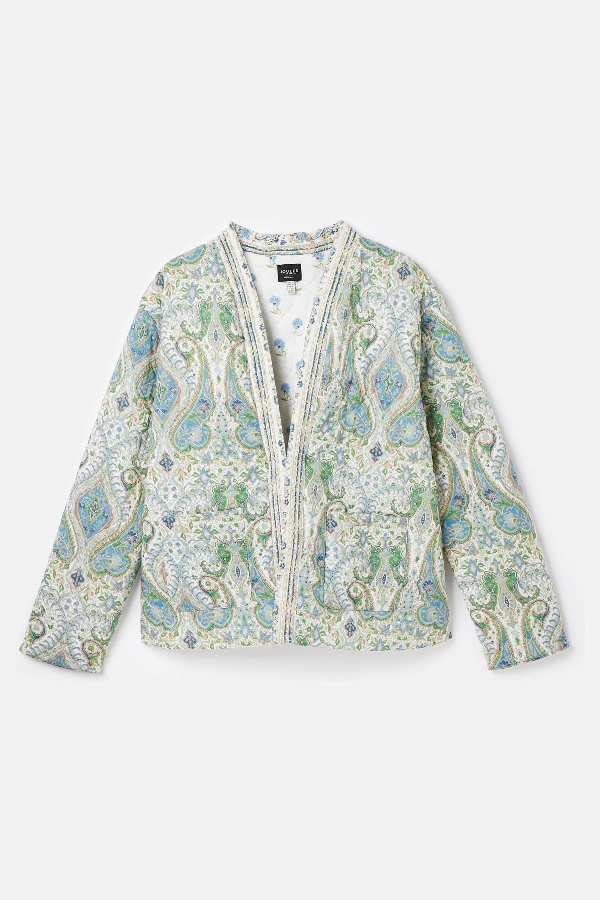 Joules Blakeney Relaxed Fit Paisley Cotton Quilted Jacket - Image 7 of 8